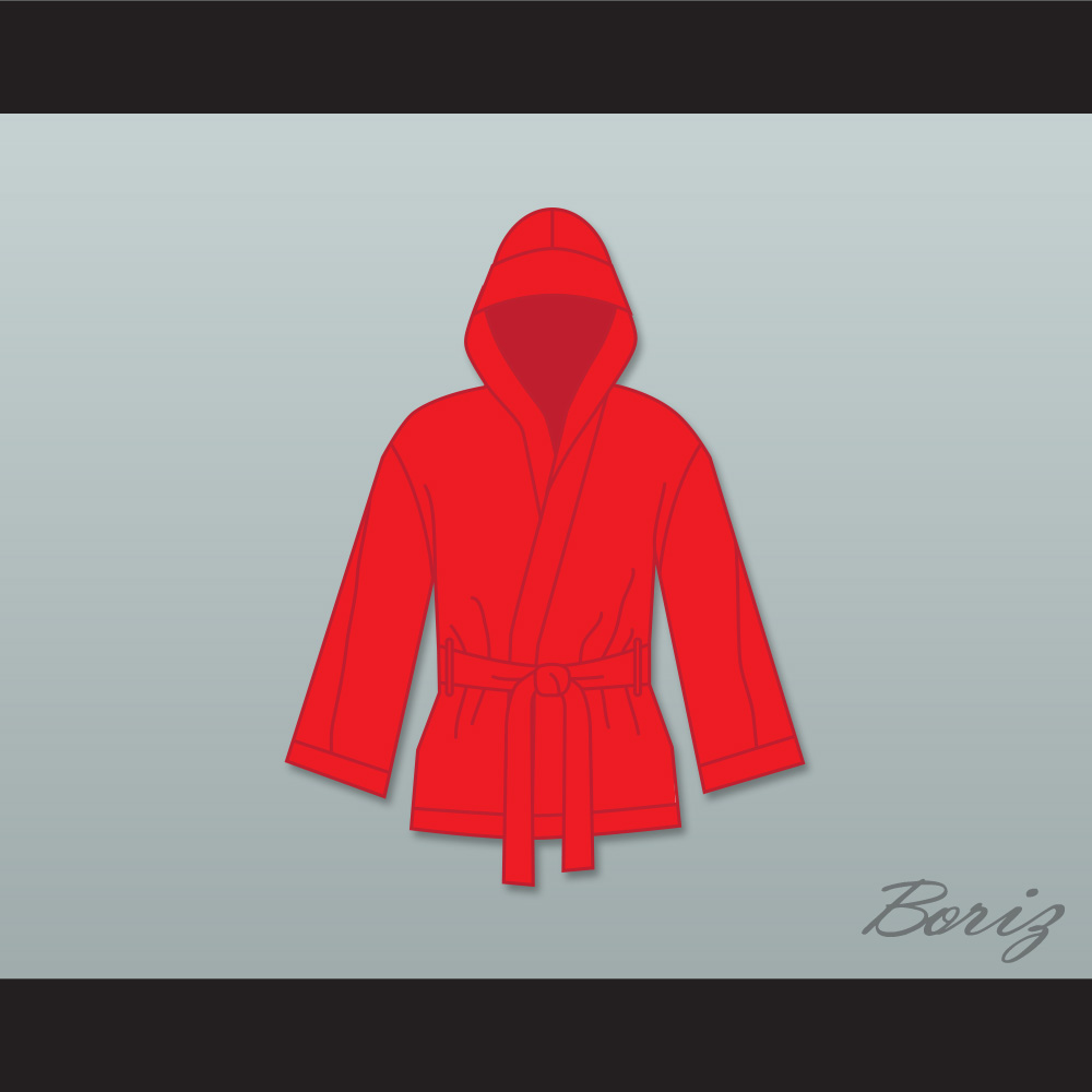 Ray Mancini Red Half Robe Hood 1.jpg