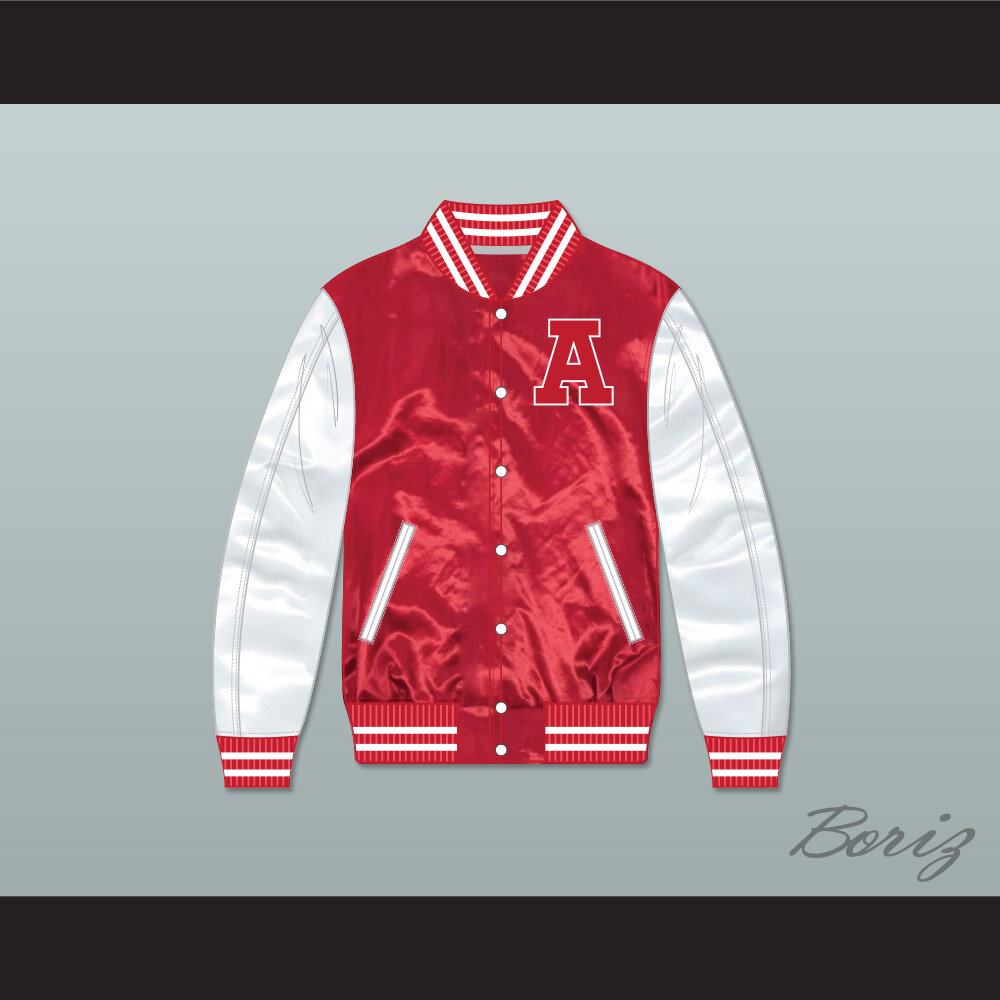 Adams College Red Satin Varsity Bomber 1.jpg