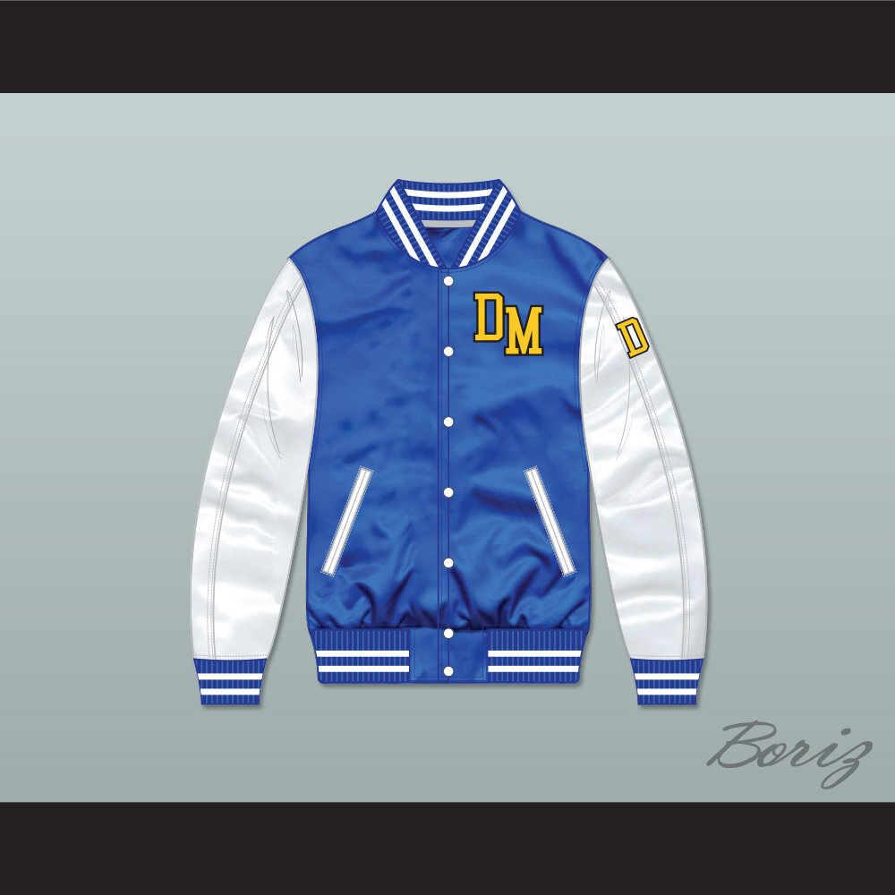 Dirty Money Blue Satin Varsity Bomber 1.jpg