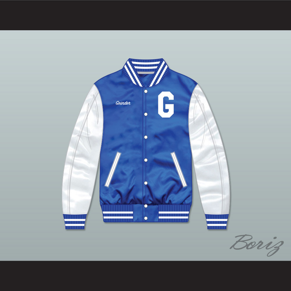 Grind Institute Blue Satin Varsity Bomber 1.jpg