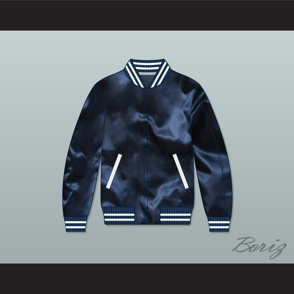 Reigning Champ Navy Blue Satin Bomber 1.jpg
