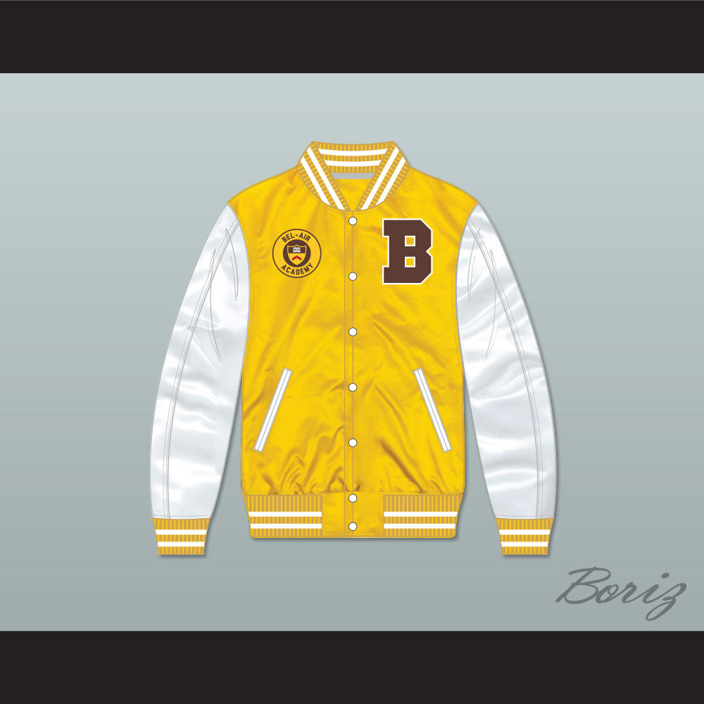 Bel Air Gold Satin Varsity Bomber A 1.jpg