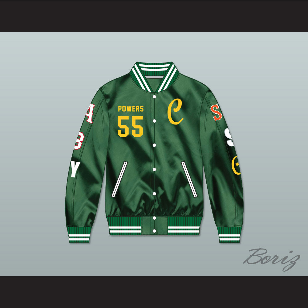 Charros Green Career Satin Bomber 1.jpg