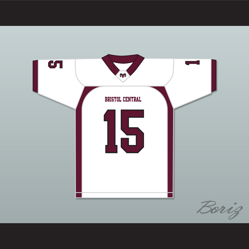 Aaron Hernandez 15 Bristol Central Rams Football White  1.jpg