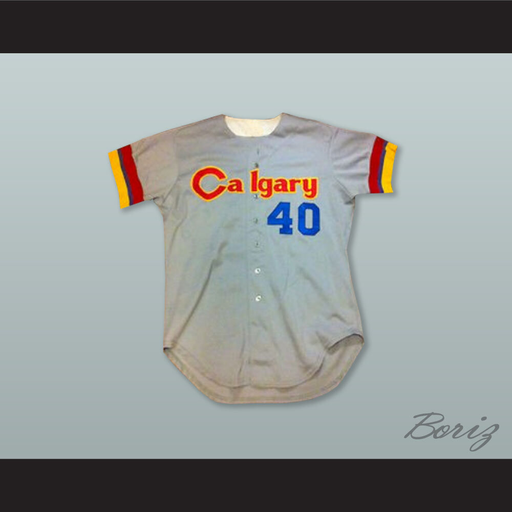 Calgary Cannons 40 Gray Button Down  1.jpg
