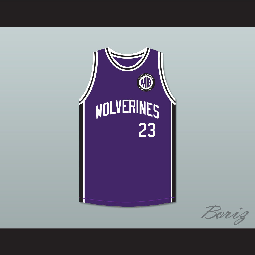 Martin Payne 23 Morris Brown College Wolverines Purple Basketball Patch 1.jpg