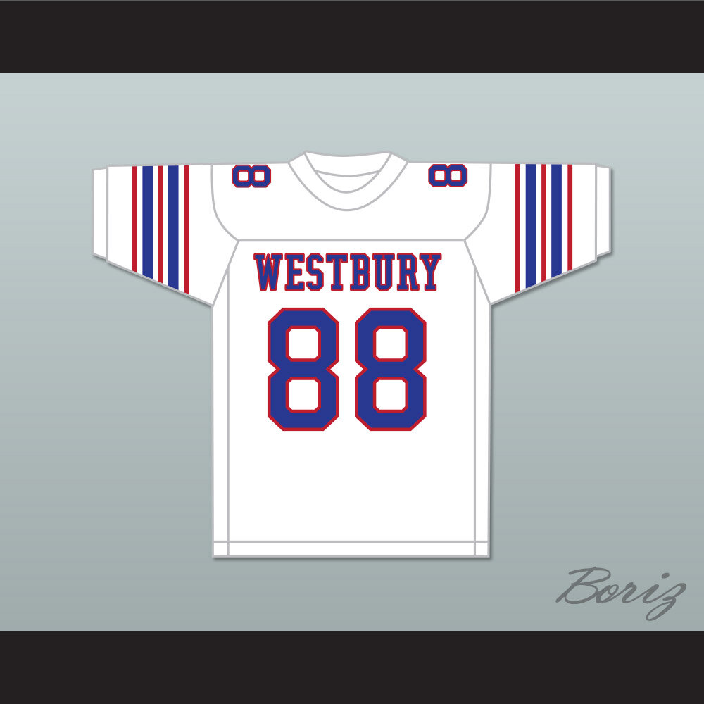 Michael Strahan 88 Westbury High School Huskies White  1.jpg