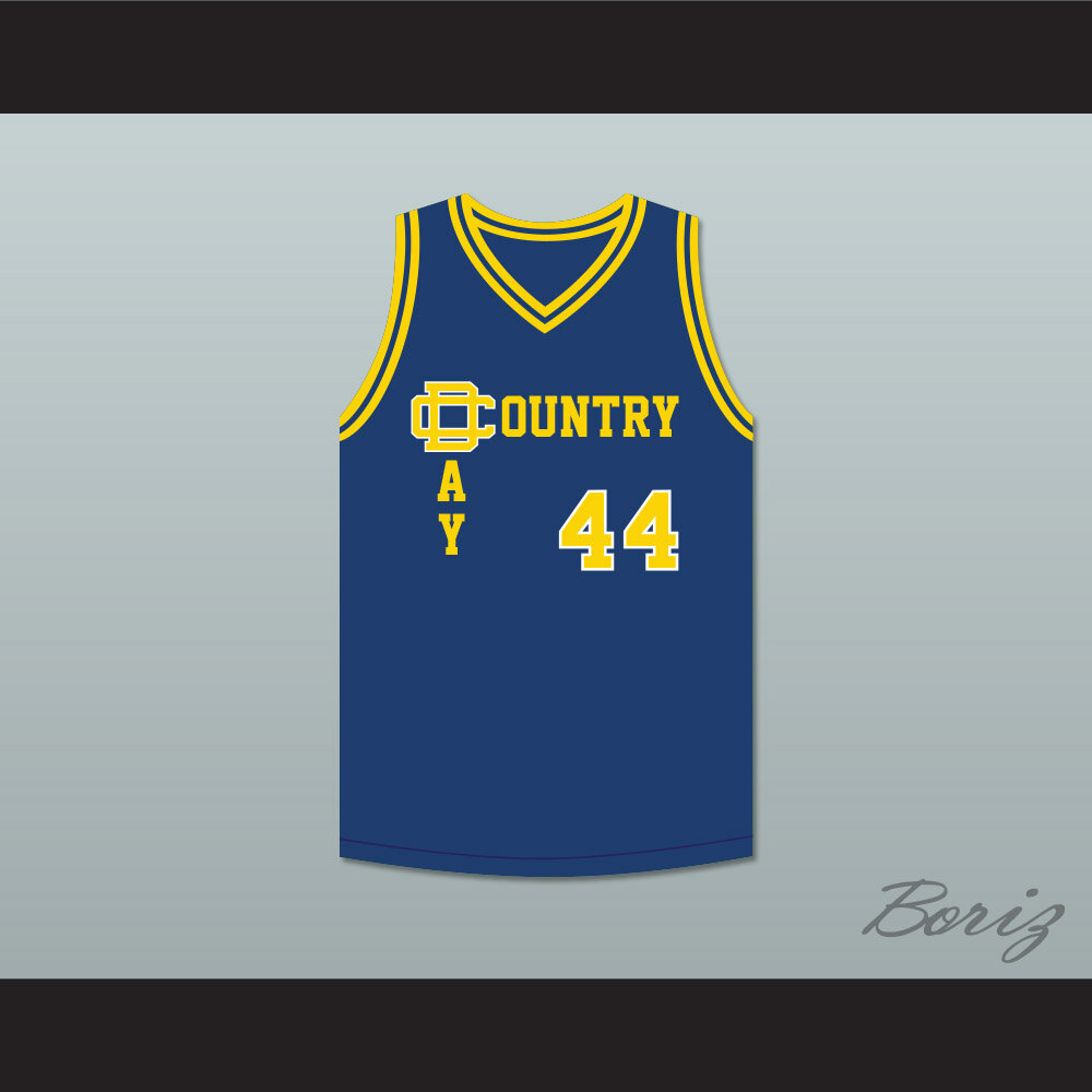 Chris Webber 44 Detroit Country Day School Yellowjackets Navy Blue  1.jpg