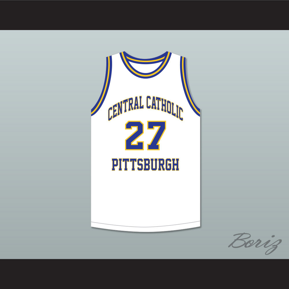 Jack Twyman 27 Central Catholic High School Pittsburgh Vikings White  1.jpg