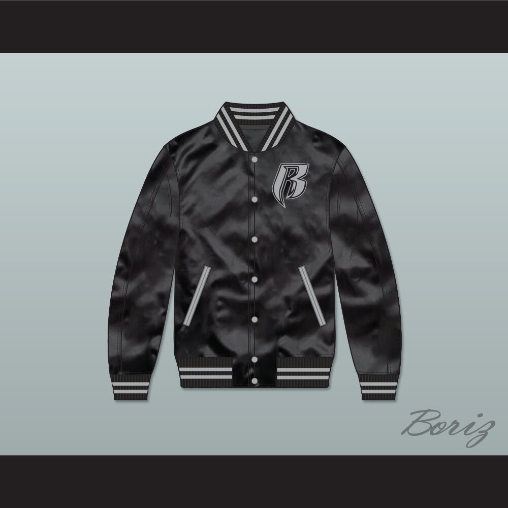 Ruff Ryders Black Satin Bomber  1.jpg