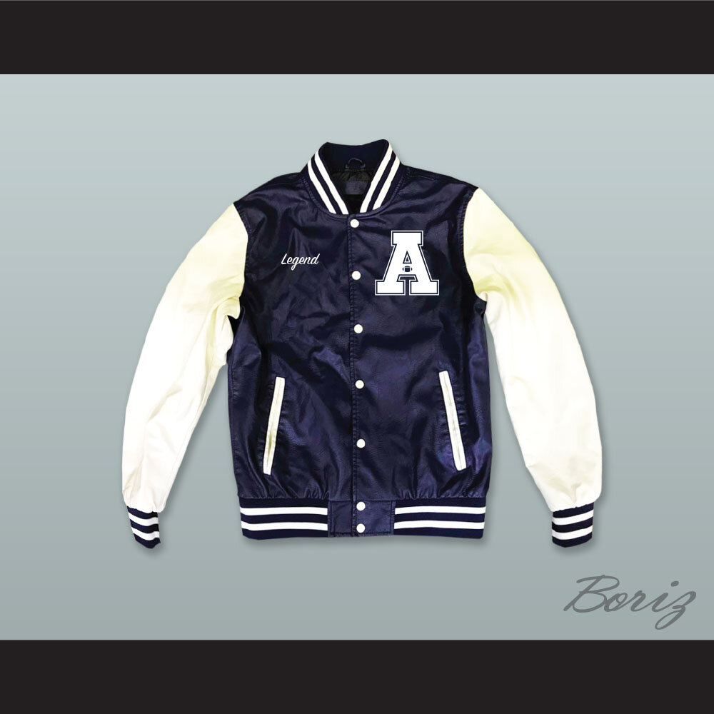Hometown Legend Navy Blue and White Lab Leather Varsity Jacket  1.jpg