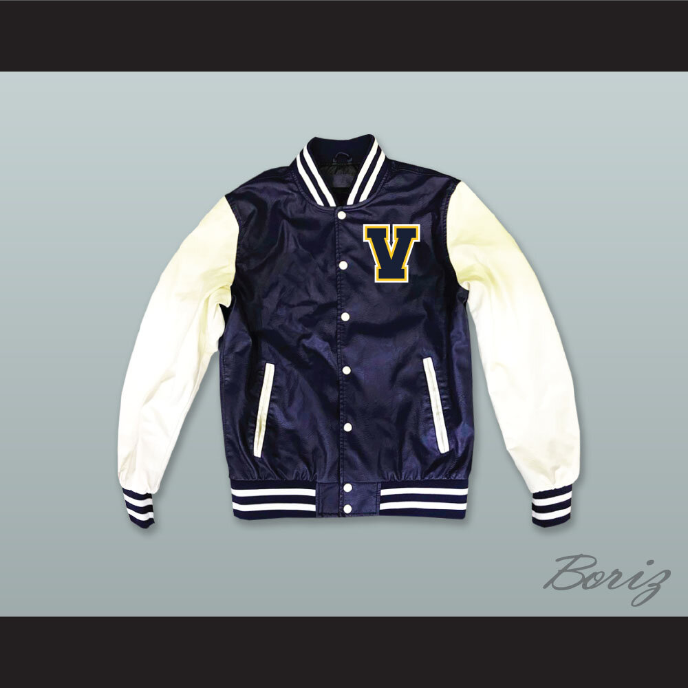 Vista Valley Navy Blue and White Lab Leather Varsity Jacket  1.jpg