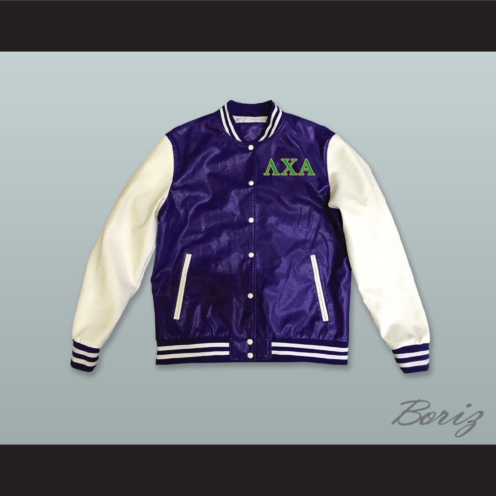 Lambda Chi Alpha Fraternity Purple and White Lab Leather Varsity Jacket  1.jpg