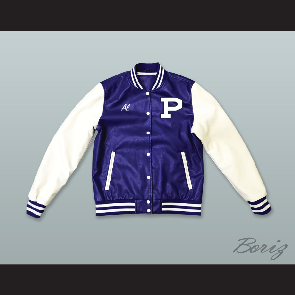 Al Bundy Polk High Blue and White Lab Leather Jacket 1.jpg