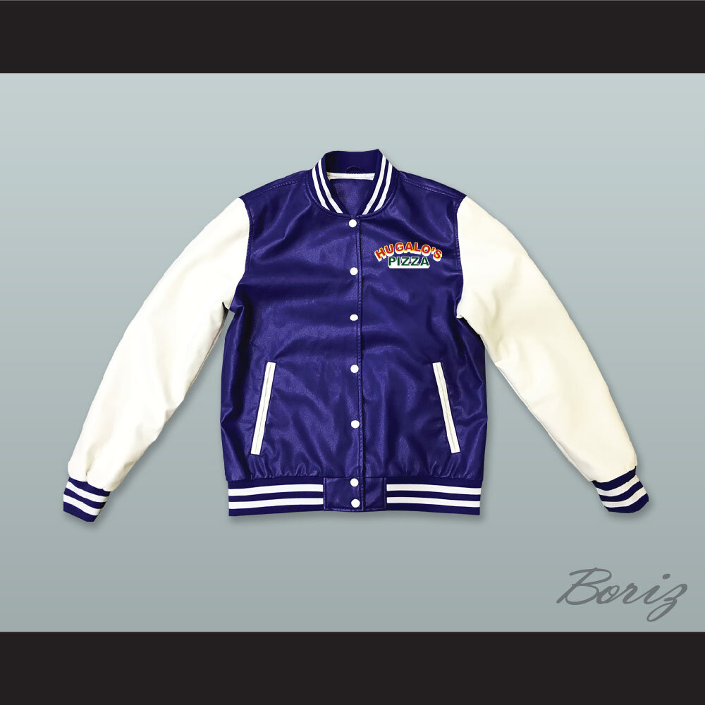 Hugalo's Pizza Blue and White Lab Leather Jacket   1.jpg