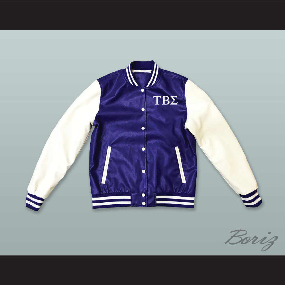 Tau Beta Sigma Sorority Blue and White Lab Leather Jacket  1.jpg
