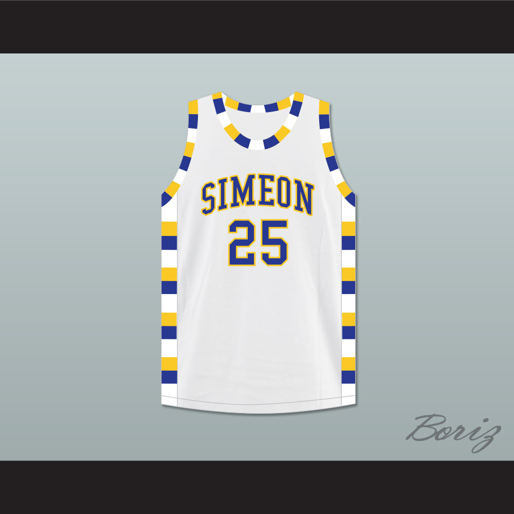 Benji 25 Simeon Career Academy Wolverines White  1.jpg