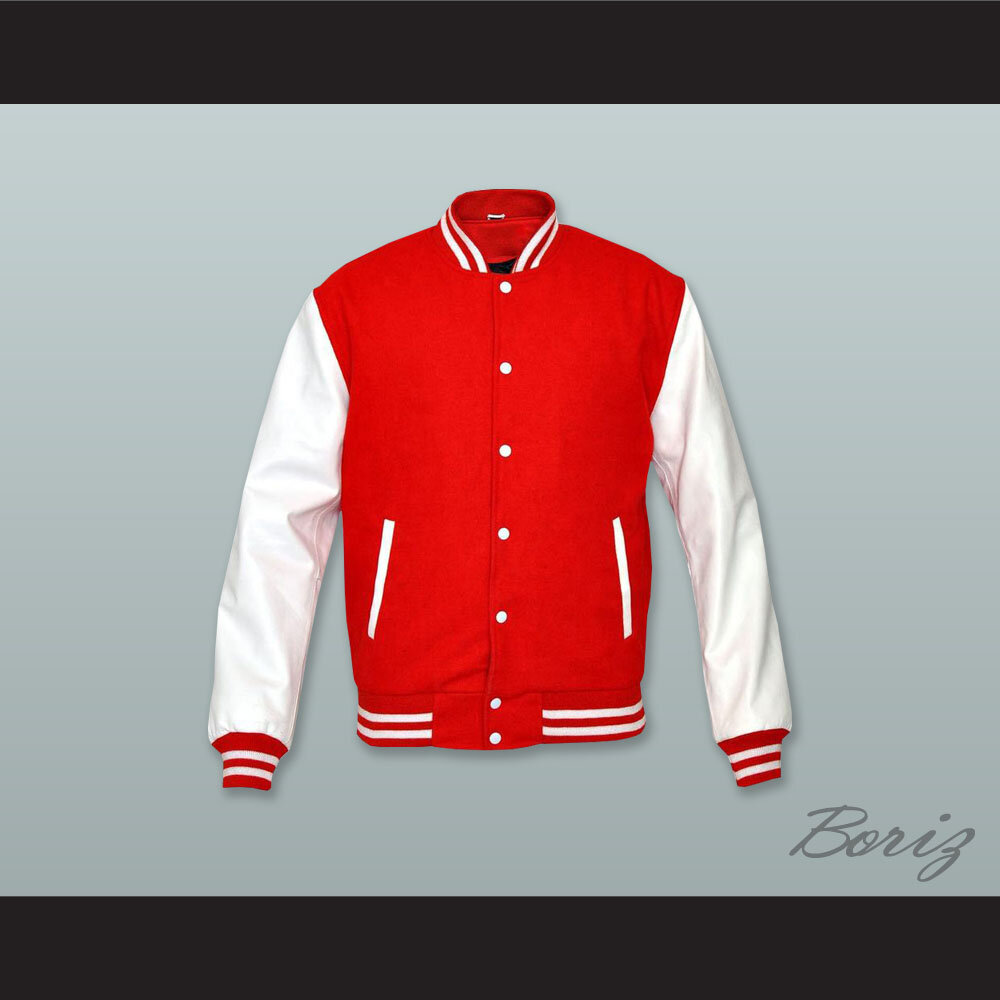 Red and White Wool with Lab Leather Varsity Letterman Jacket 1.jpg