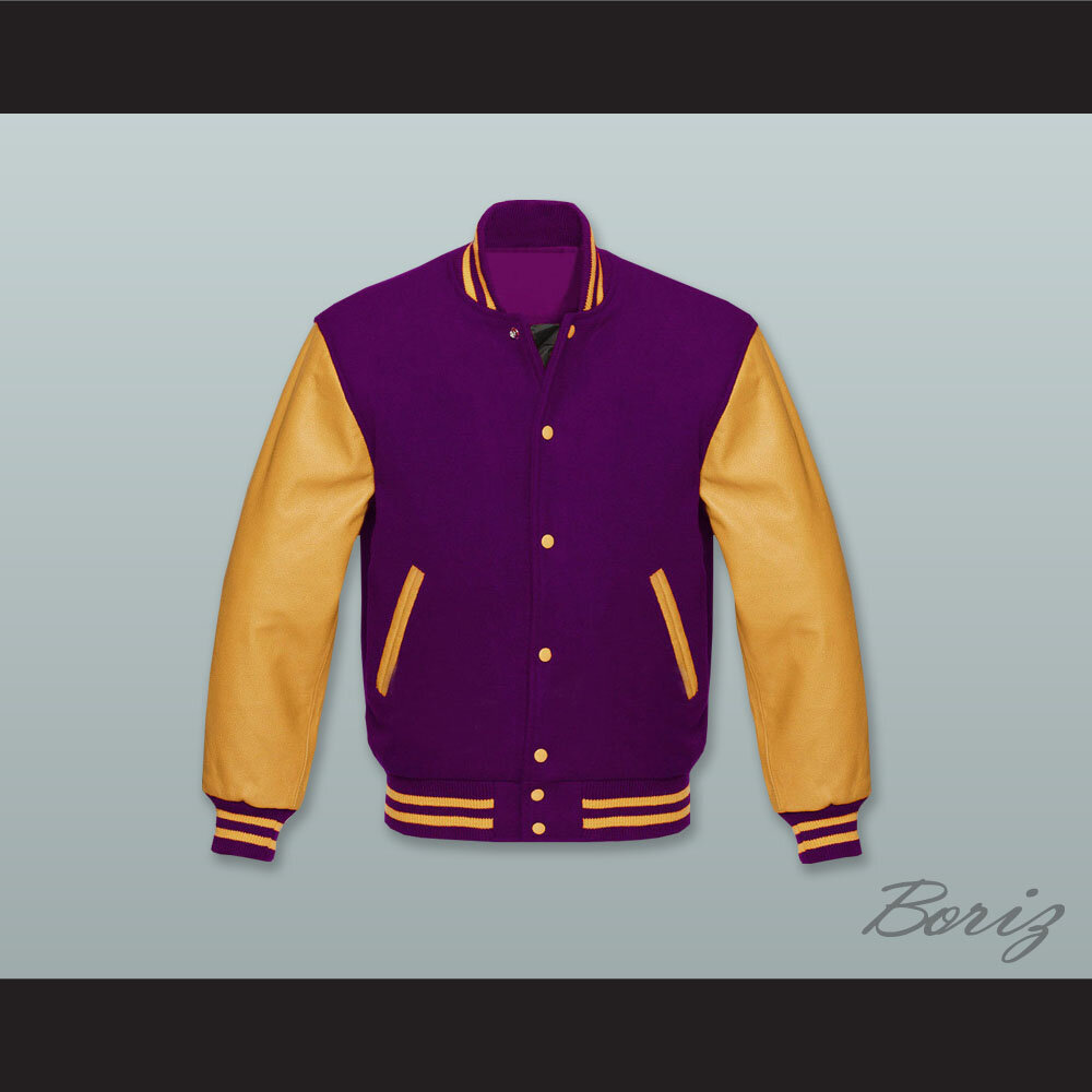 Purple Wool and Gold Lab Leather Varsity Letterman Jacket  1.jpg