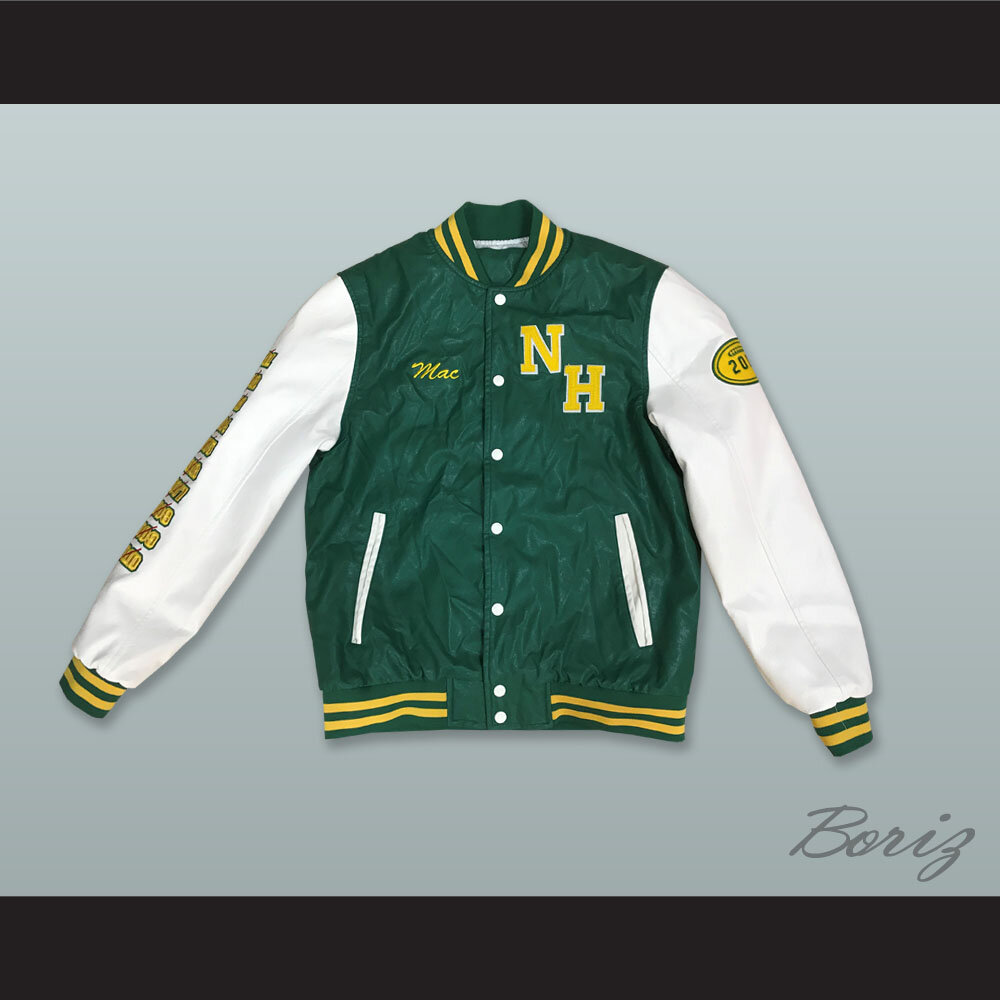 Mac Johnson N. Hale High School Green and White Lab Leather Jacket  1.jpg