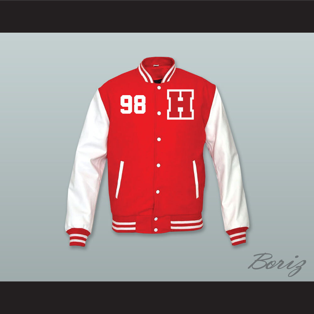 Hard Knock Life 98 Red Wool and White Lab Leather Varsity Letterman Jacket 1.jpg