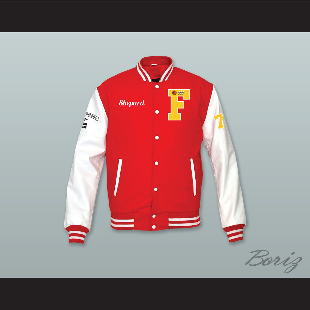 Thomas Shepard High School Basketball Red Wool and White Lab Leather Varsity Letterman Jacket  1.jpg