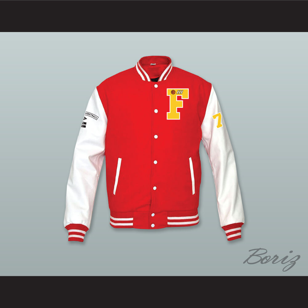 Thomas Shepard High School Basketball Red Wool and White Lab Leather Varsity Letterman Jacket NN 1.jpg
