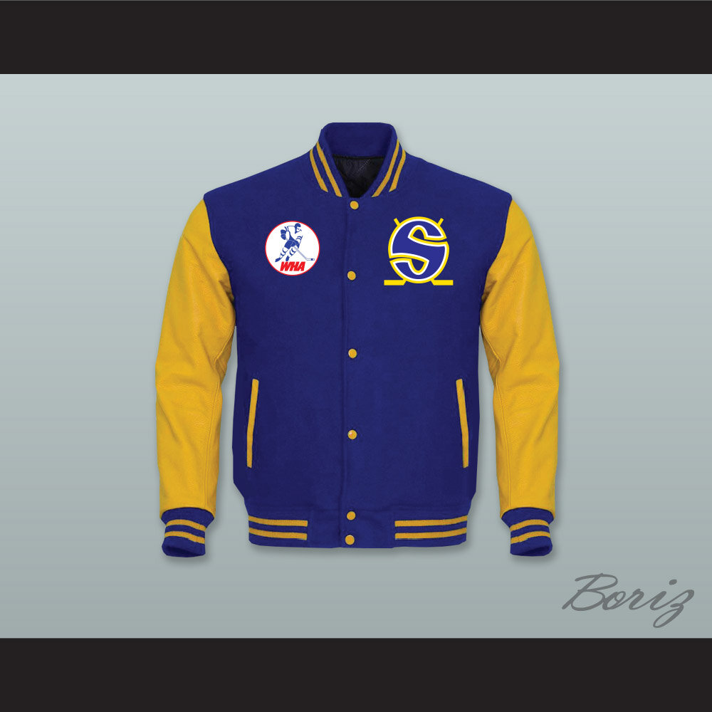 WHA Minnesota Royal Blue Wool and Yellow Gold Lab Leather Varsity Letterman Jacket 1 1.jpg