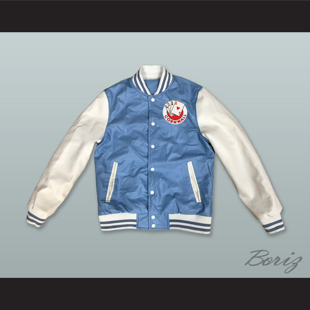 Cornwall Aces Light Blue and White Lab Leather Varsity Letterman Jacket  1.jpg