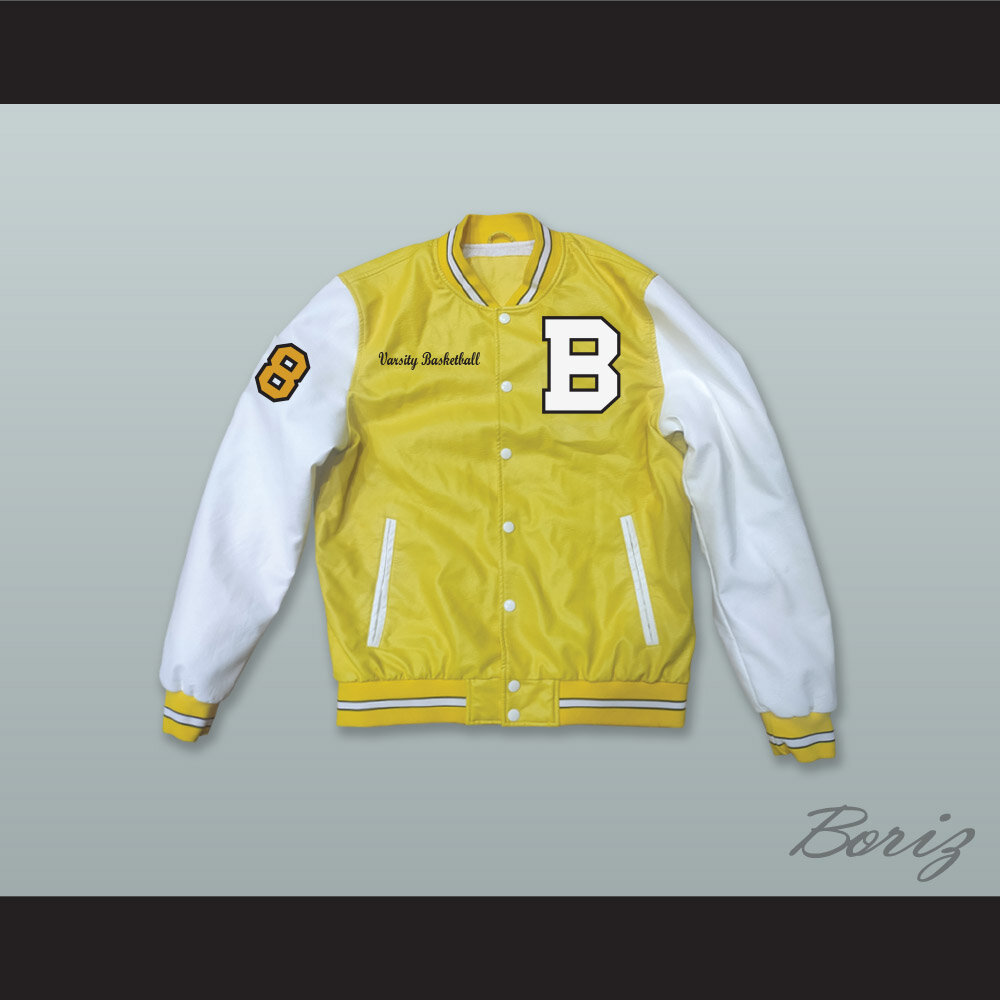 Scott Braddock 18 Bannon High School Yellow and White Lab Leather Varsity Letterman Jacket 1.jpg