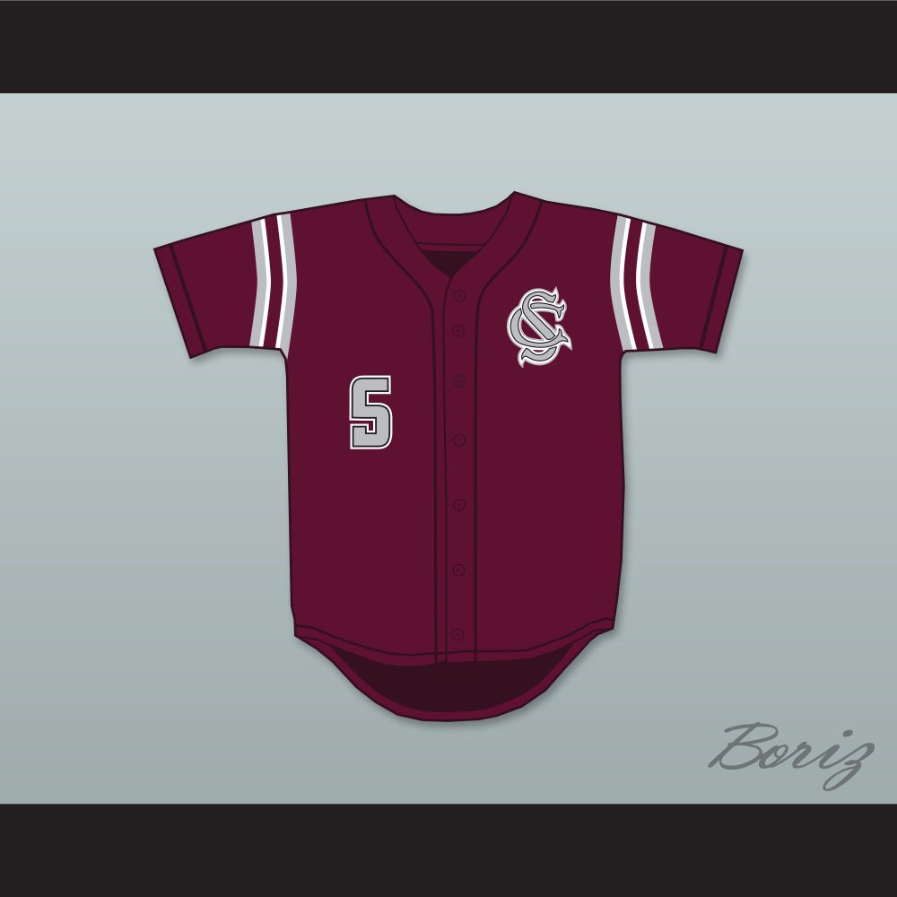 Madison Bumgarner 5 South Caldwell High School Spartans Maroon NN 1.jpg