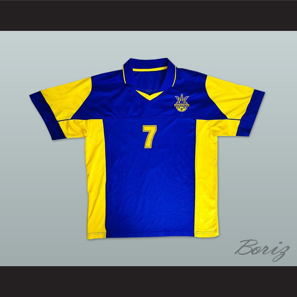 2004-2005 Style Andriy Shevchenko 7 Ukraine National Team Away Blue 1.jpg