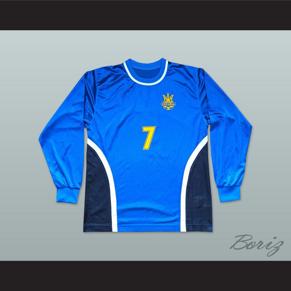 Andriy Shevchenko 7 Ukraine National Team Away Blue Long Sleeve 1.jpg
